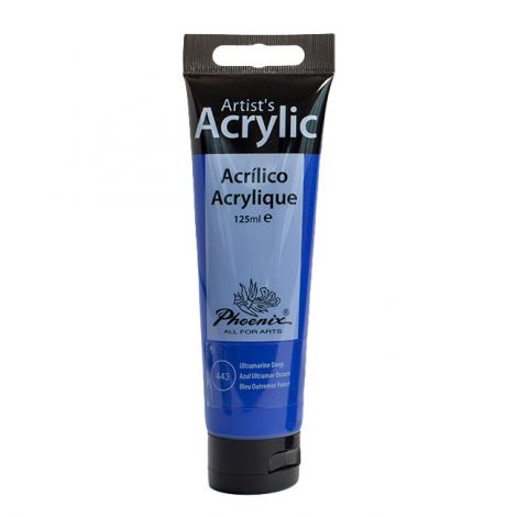 Farba akrylowa Phoenix 125ml, Morski ciemny - Ultramarine Deep